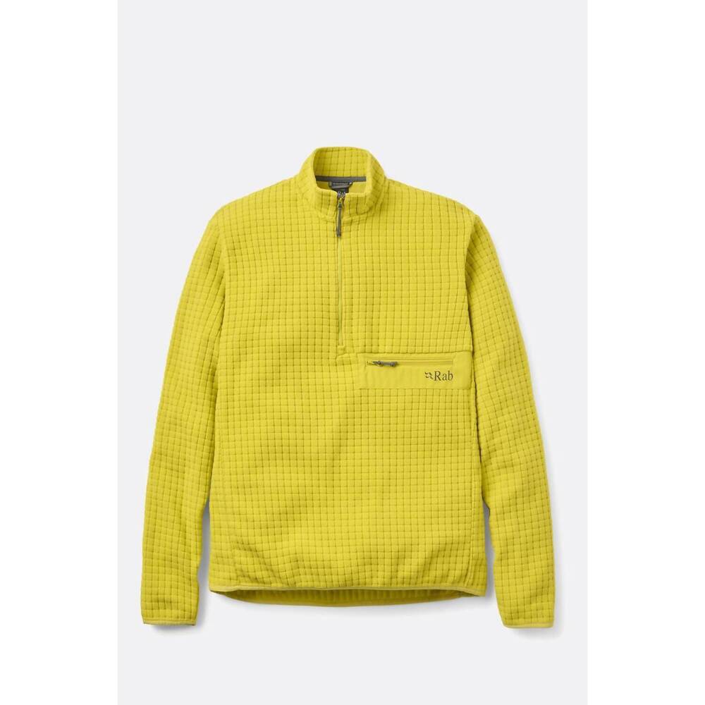 NEW RAB men's ramshaw pull on sweatshirt in dark pollen